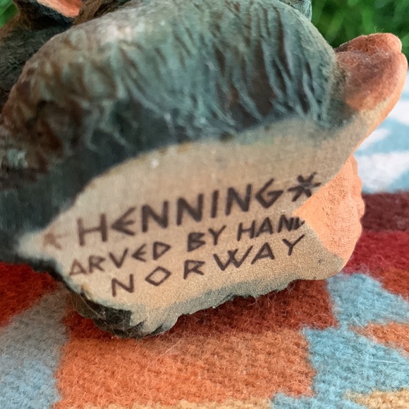 Henning Troll Handcarved in Norway by Henning 1960-70’s famous Norway trolls - Picture 8 of 9